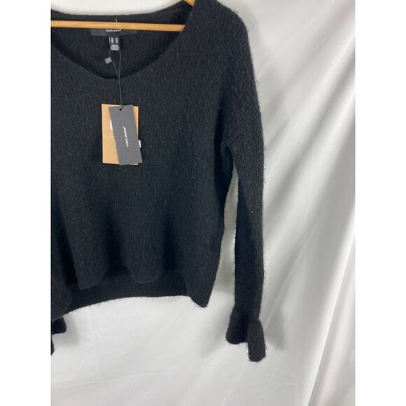 NWT Vero Moda Brushed Knit Bell Sleeve Sweater Black Size XS - Picture 3 of 5